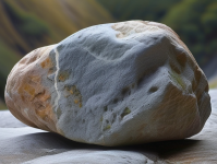 在一片静谧的山谷中，隐藏着一块被岁月遗忘的石头，它静静地躺在那里，仿佛在诉说着一个古老的故事。这就是影石，一块看似普通却又蕴含着无尽奥秘的石头